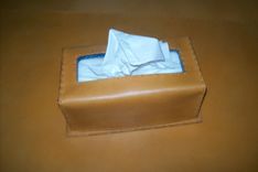 Custom Leather Kleenex Box 1 small