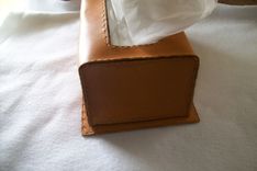 Custom Leather Kleenex Box 2 small