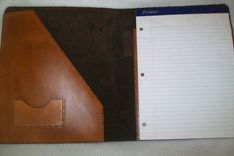 Custom Leather Portfolio/Padfolio 2 small