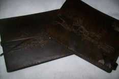 Custom Leather Business Checkbook Covers 1 small