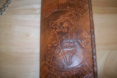 Custom Leather Biker Wallet For Soldiers 1 small