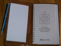 Custom Leather Day Planner With Marine Design In Weathered Color 3 small