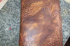 Custom Leather Address Book With 4 Corner Sheridan Design 1 small