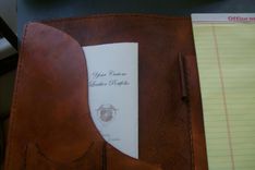 Custom Leather Portfolio With Business Logo And Personalization 2 small