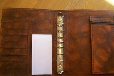 Custom Leather With Flower Cross And Personalization In Weathered Color 2 small