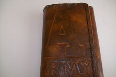 Custom Leather Trifold Wallet With Army Design 1 small