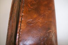 Custom Leather Trifold Wallet With Army Design 2 small