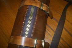 Kayleys Custom Leather Tube Bag 4 small