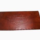 Handcrafted Leather Harley Davidson Biker Wallet / Trucker Wallet 1 small
