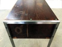 Reclaimed Wood And Steel Nightstand 4 small