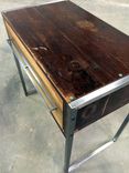 Reclaimed Wood And Steel Nightstand 3 small