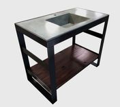 Open Frame Steel And Reclaimed Oak Bath Vanity Base 1 small