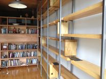 Wood And Steel Floating Book Shelves 4 small