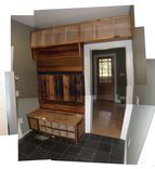 Reclaimed Floor - Mudroom Cabinetry 1 small