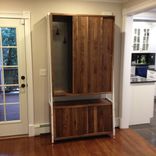 Walnut And Steel Foyer Armoir 2 small