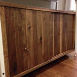 Walnut And Steel Foyer Armoir 1 small
