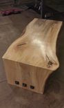 Steel And Wood Waterfall Coffee Table... 3 small