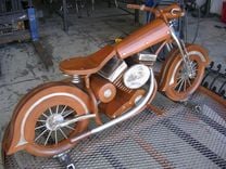 Steel Motorcycle Sculpture 2 small