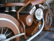 Steel Motorcycle Sculpture 3 small