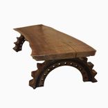 Slab Industrial Bench With Unique Base 1 small