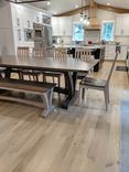 White Oak Trestle Dining Set 2 small