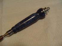 Letter Opener Made From Dyed Blue Box Elder Wood 2 small
