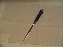 Letter Opener Made From Dyed Blue Box Elder Wood 3 small