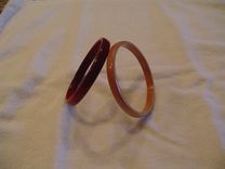 Bangle Bracelet Hand Crafted From Padauk ,Zebrawood, Purpleheart Or Cherry 2 small