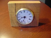 Desk Clock Made From Spalted Cherry 1 small
