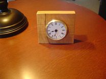 Desk Clock Made From Spalted Cherry 2 small