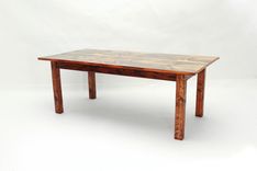Two Board Pine Top Farmhouse Dining Table Dt-60 4 small