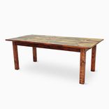 Two Board Pine Top Farmhouse Dining Table Dt-60 1 small