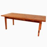 Reclaimed Antique Pine Thick Top Farm Table 1 small