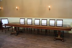 Extra Large Regency Inspired Transitional Dining Room Table, Copyrighted Design 3 small