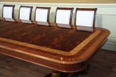 Extra Large Regency Inspired Transitional Dining Room Table, Copyrighted Design 4 small