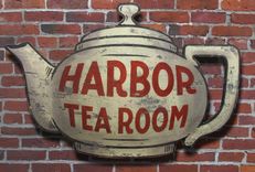 Vintage Sign Art: Harbor Tea Room 1 small
