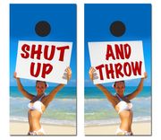 Full Vinyl Graphic Customized Corn Hole Boards - Beer, Bages, Irish 6 small
