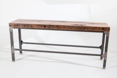 Rustic Industrial Bench/ Console Table 2 small
