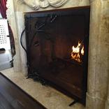 Oak And Acorn Autumn Fireplace Screen 2 small