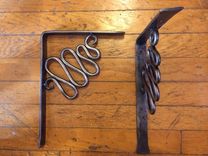 Serpentine Forged Shelf Brackets 2 small
