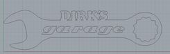Wrench Metal Garage Sign 5 small
