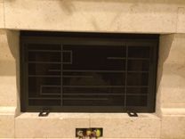Frank Lloyd Wright Style Fireplace Screen 1 small