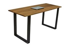 Modern Office Desk, Oak Computer Desk, Desk With Metal Legs, Gaming Desk, Handmade Office Desk 3 small
