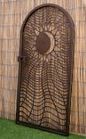 Decorative Steel Gate - Twisted Metal Art -  Sun And Moon - Garden Gate - Handmade 2 small