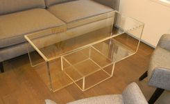 Acrylic "Upside Down" Waterfall Edge Cofee Table - Hand Crafted, Custom Sizing Always Available 1 small
