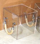 The Rope Handled Cube - 18" Sq : Hand Crafted, Made To Order, Custom Sizing Available 3 small
