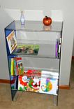 Lucite-Acrylic Book Case, Magazine Rack. Display Shelf 3 small