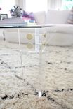 Lucite / Acrylic Coffee Table Frame With Gold Or Chrome Button Accents- Hand Crafted, Custom Sized 2 small