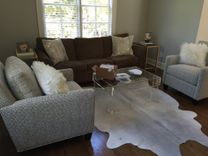 Lucite / Acrylic Coffee Table Frame With Gold Or Chrome Button Accents- Hand Crafted, Custom Sized 3 small