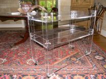 Lucite/Acrylic Bar Cart -Drink Cart - Hand Crafted , Made To Order 1 small
